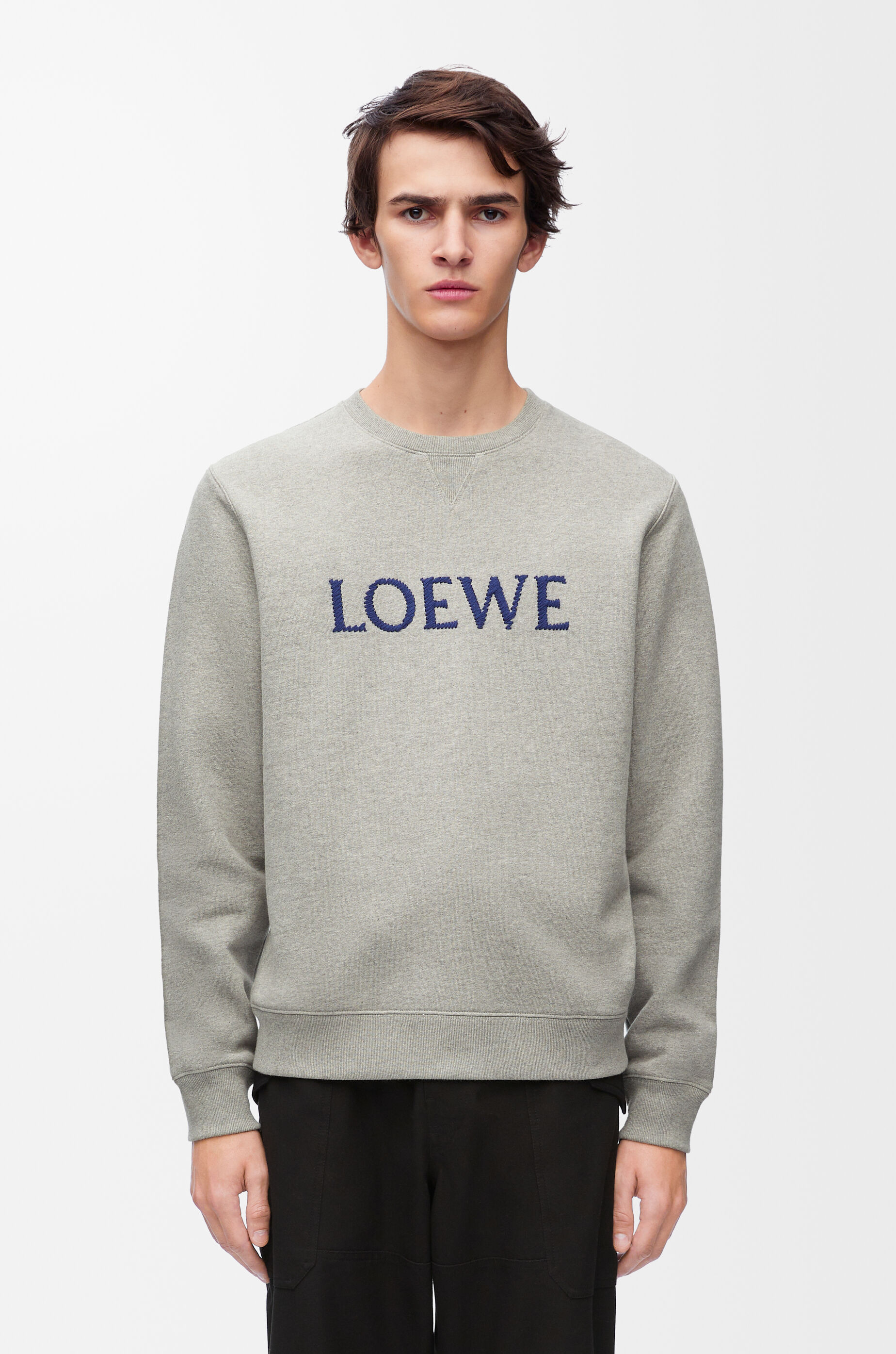レギュラーフィット スウェットシャツ(コットン) グレー - LOEWE レギュラーフィット スウェットシャツ(コットン) グレー - LOEWE