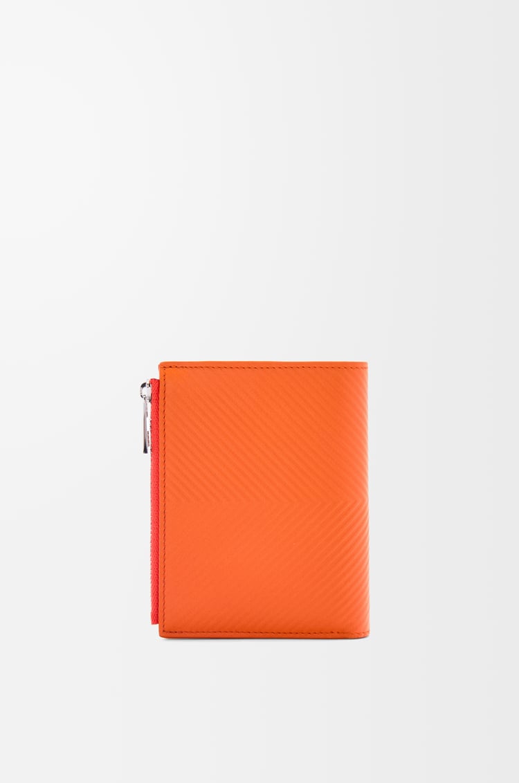 LOEWE Cartera compacta fina en piel de ternera Naranja