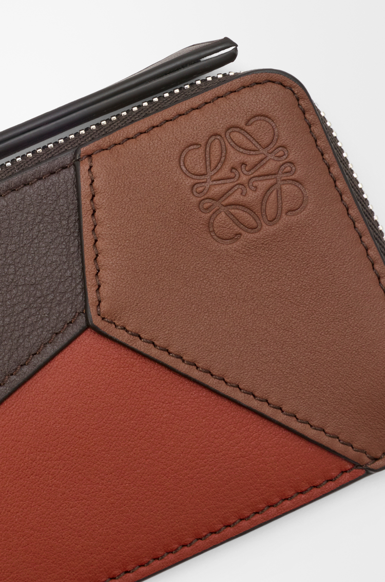 LOEWE パズル コインカードホルダー（クラシックカーフ） チョコレート/トメット