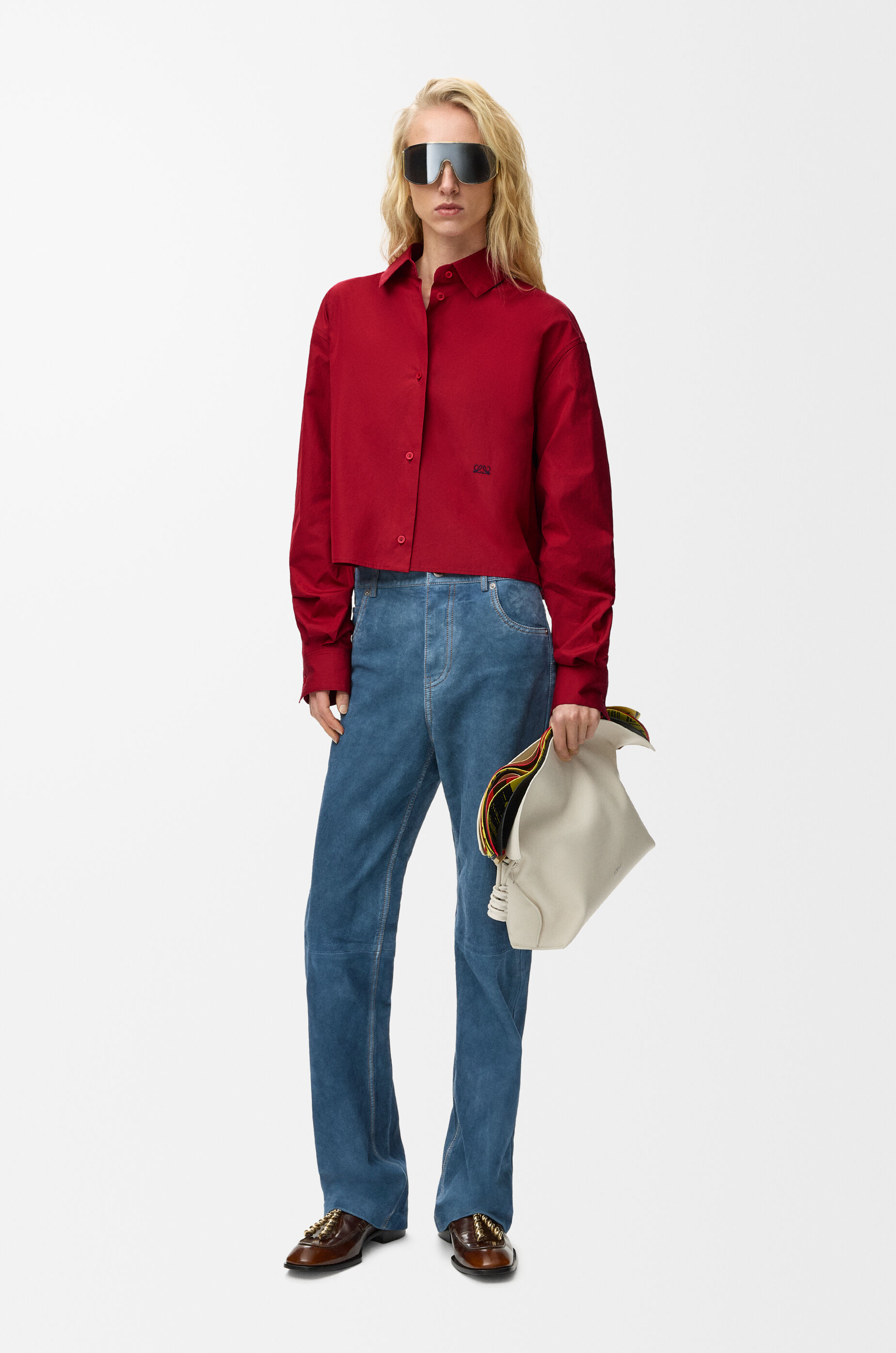 Shirt in cotton Red - LOEWE USA Official Website