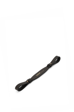 LOEWE Branded short strap in classic calfskin Black plp_rd