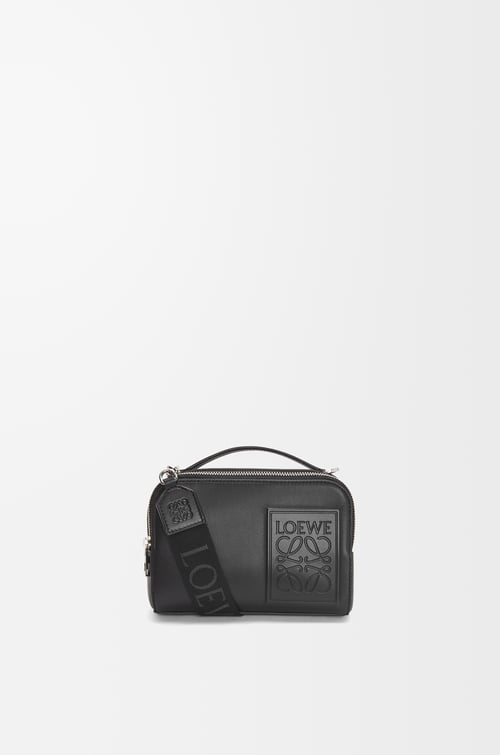 LOEWE Mini crossbody camera bag in satin calfskin Black plp_rd