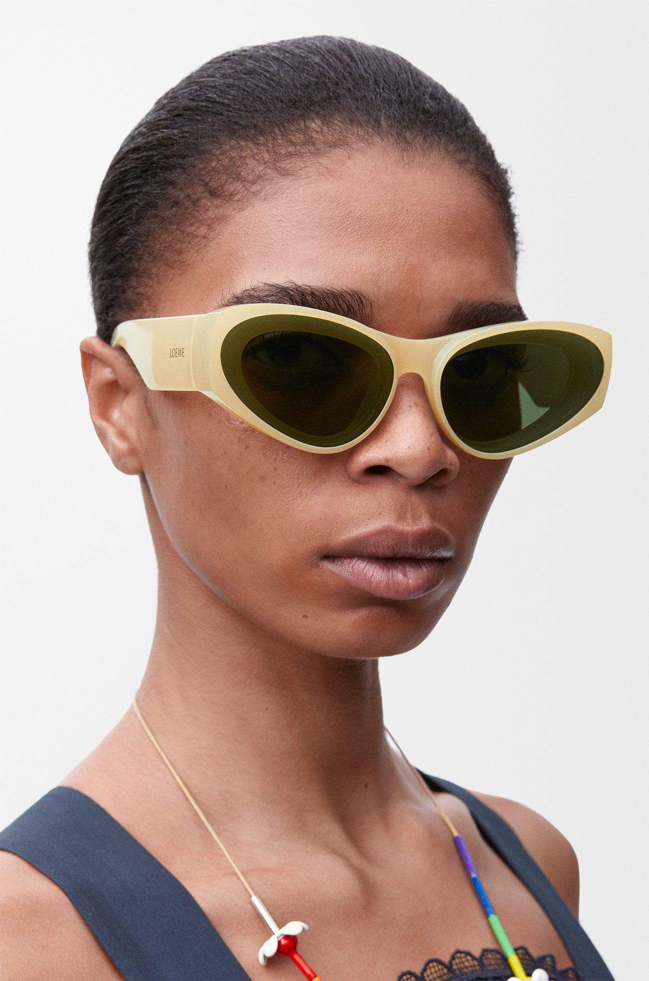 LOEWE Front lenses cateye sunglasses  Milky Ivory