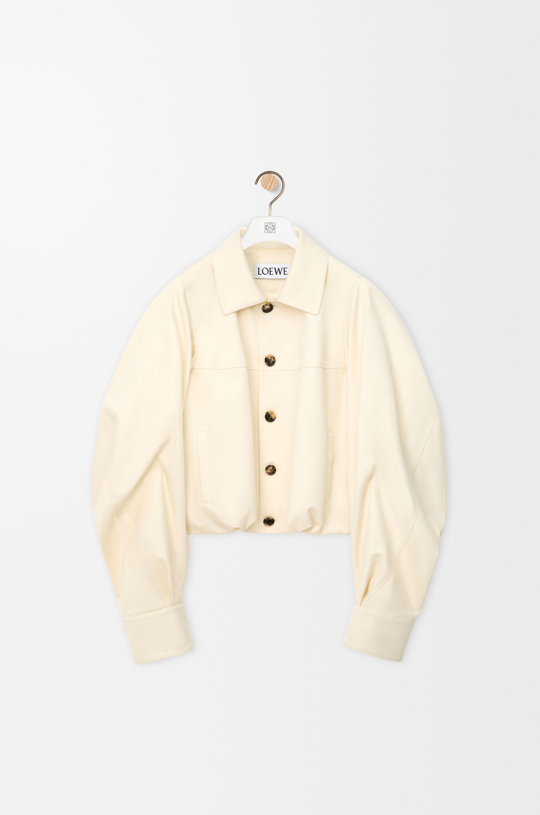 Jacket in cotton and silk Beige - LOEWE Europe official website