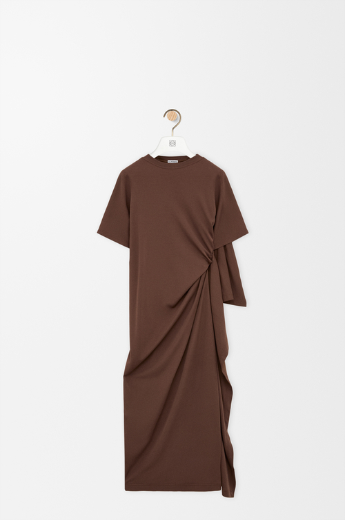 LOEWE Dress in viscose blend Dark Brown