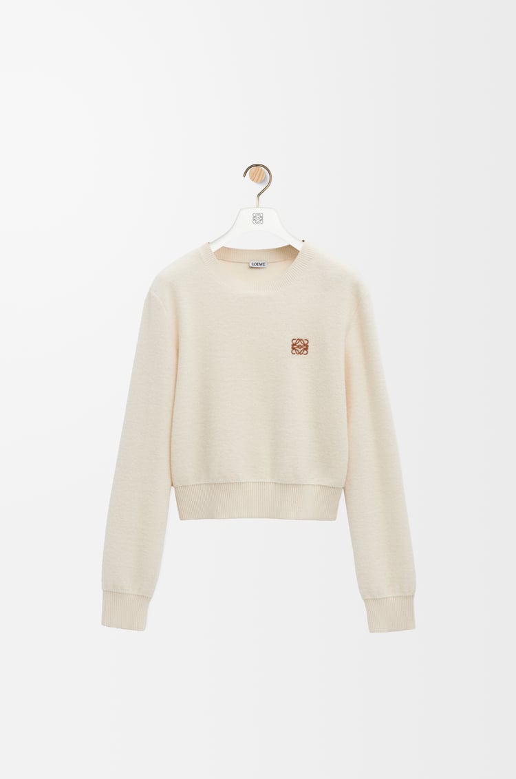 LOEWE Anagram sweater in wool Ecru