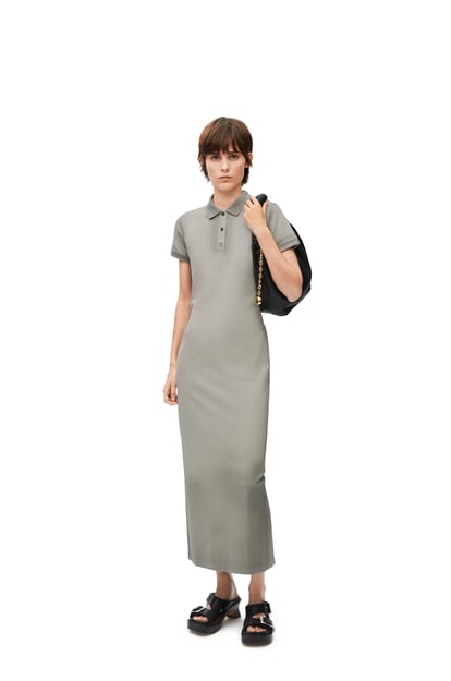 LOEWE Polo dress in cotton Cold Grey plp_rd