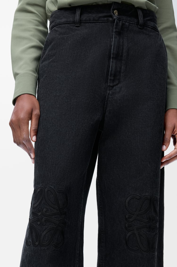 LOEWE Anagram baggy jeans in denim Black