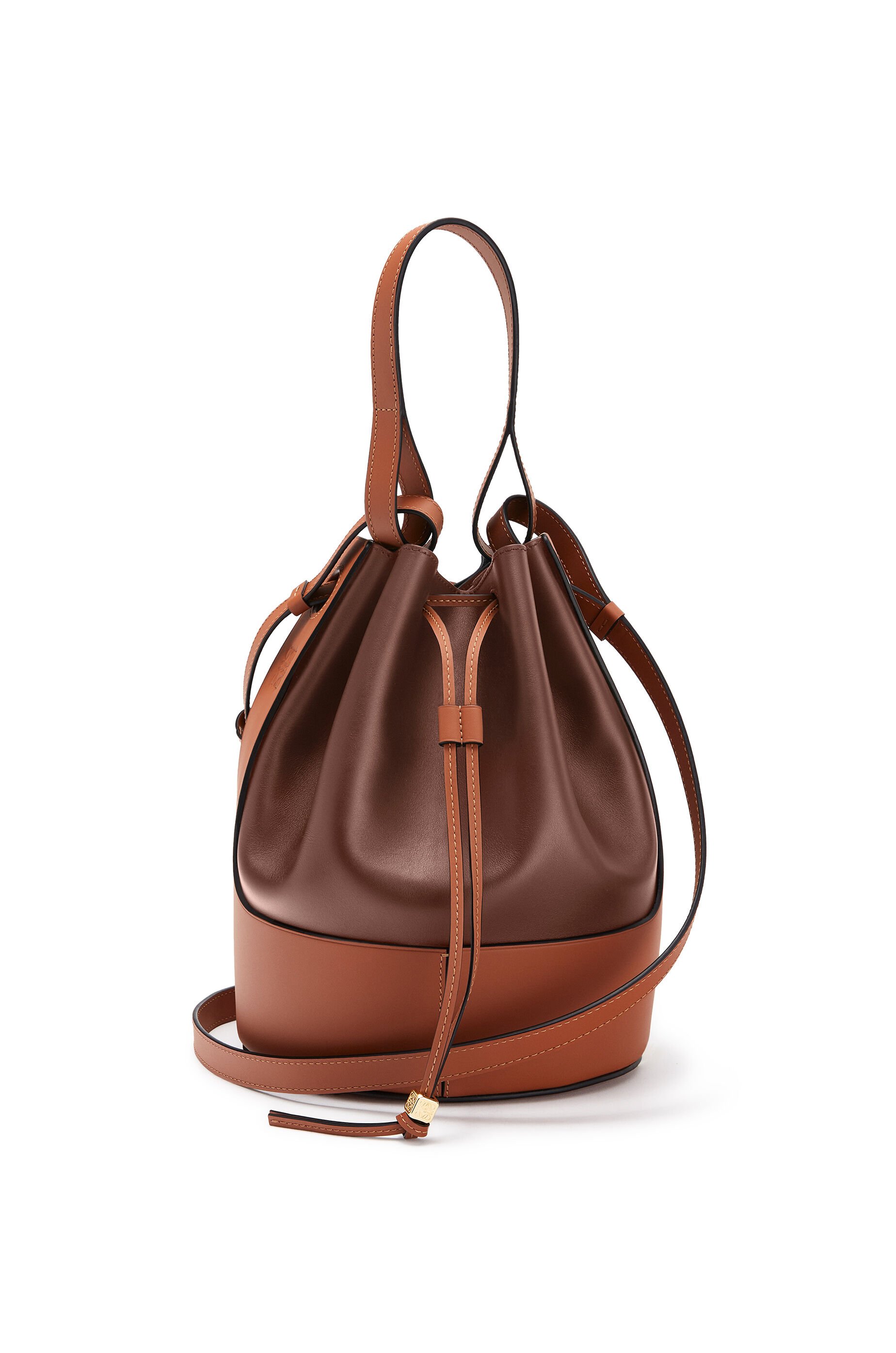 Balloon bag in nappa calfskin Hazelnut 