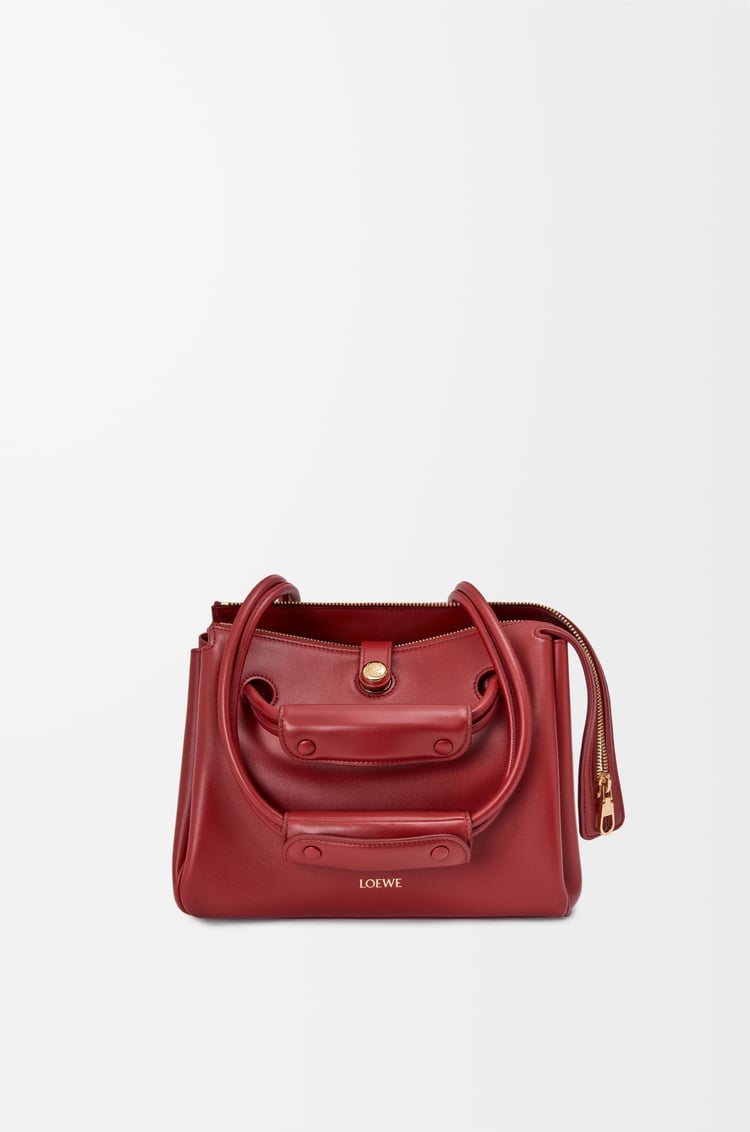 LOEWE Small Madrid bag in supple calfskin Burnt Red