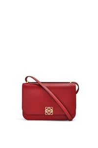 LOEWE Goya 丝绸牛皮革手袋 鲜红色