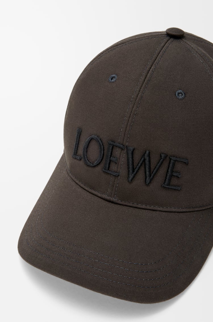 LOEWE Futurist Cat cap in cotton Brown/Black