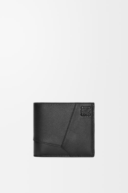 LOEWE Puzzle bifold wallet in classic calfskin Black