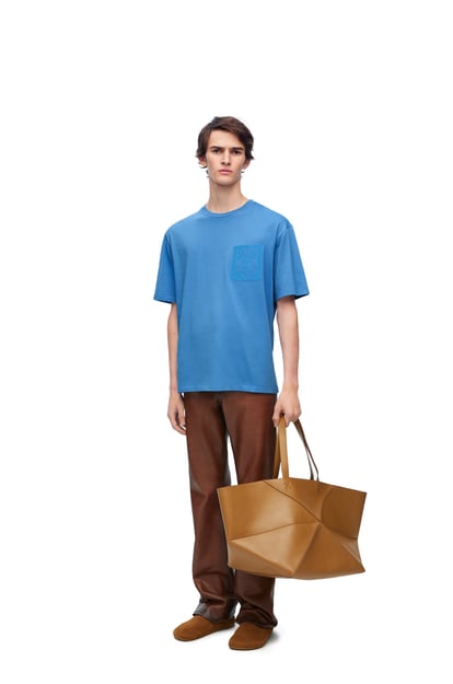 LOEWE Relaxed fit T-shirt in cotton Riviera Blue plp_rd