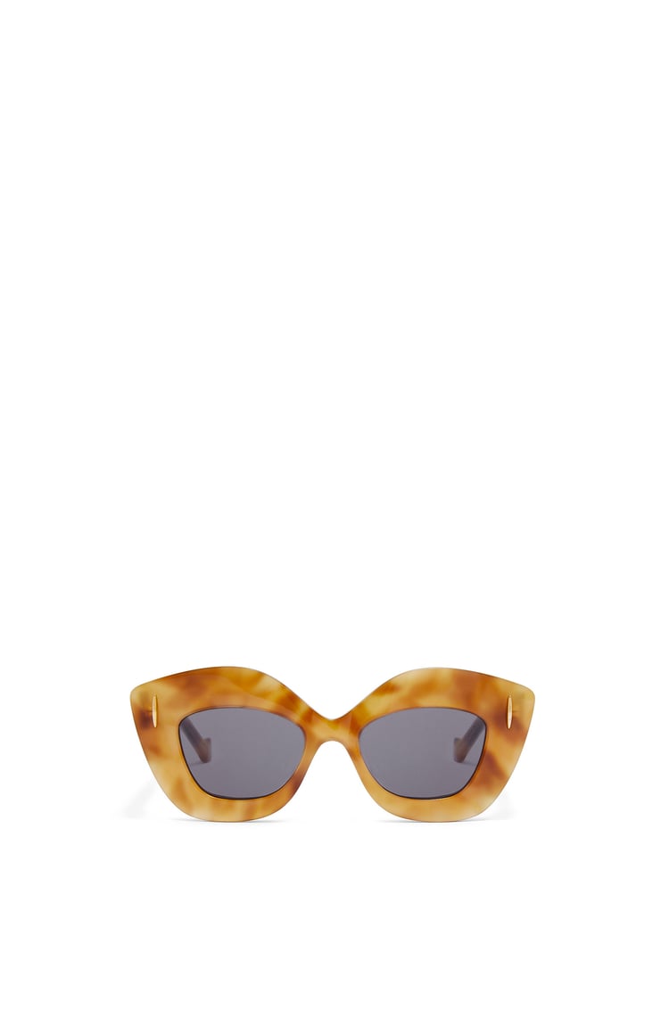 LOEWE Retro Screen sunglasses in acetate Shiny Blonde Havana/Smoke