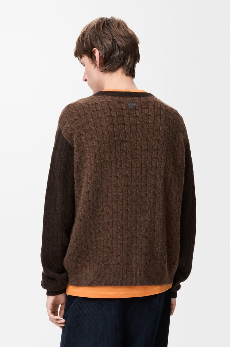 LOEWE Sweater in cashmere Brown/Dark Brown