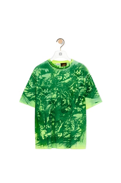 LOEWE Loose fit T-shirt in cotton Green/Multicolor plp_rd