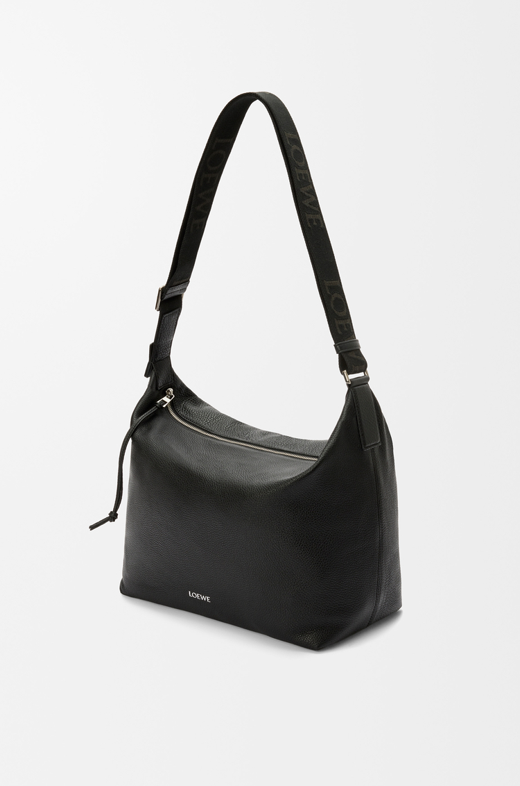 LOEWE Cubi crossbody bag in supple grained calfskin Black