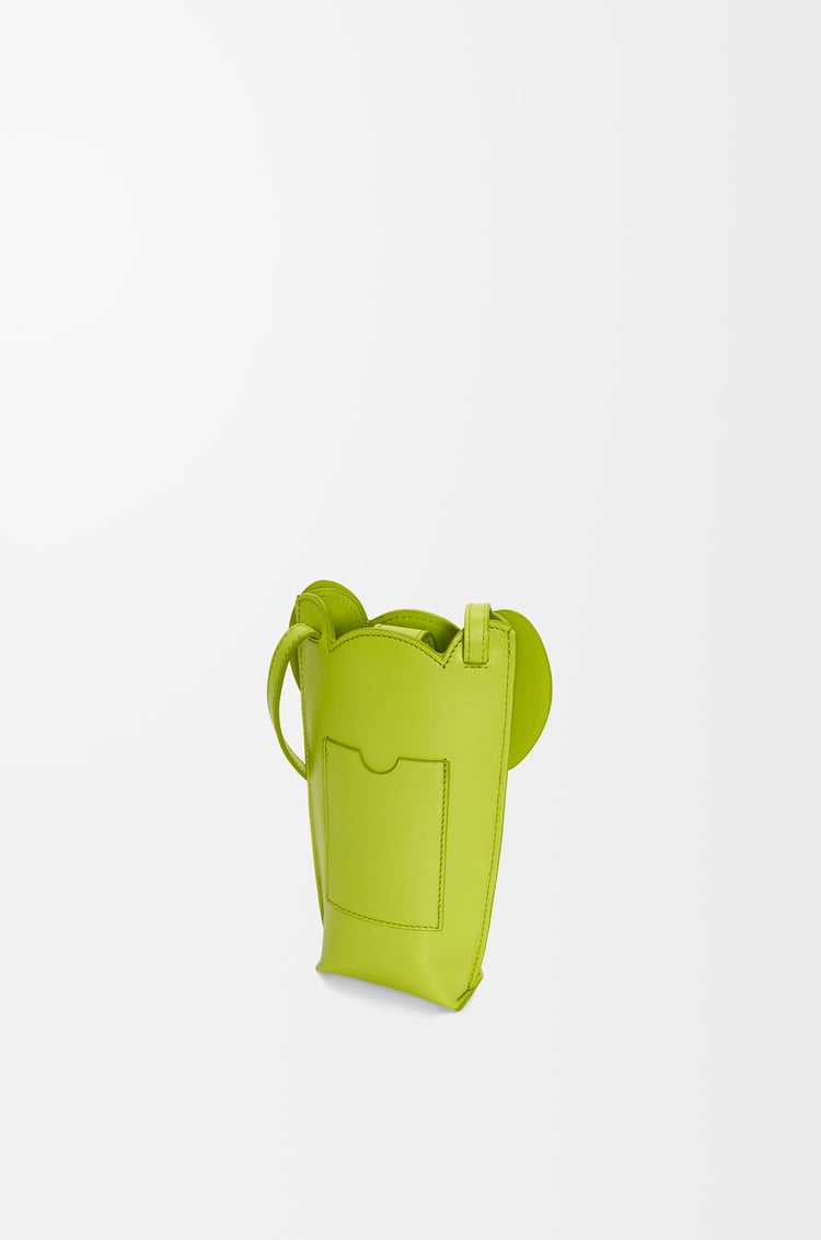 LOEWE Elephant pocket in classic calfskin Meadow Green
