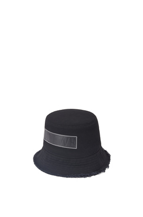 LOEWE Bucket hat in denim calfskin Black plp_rd
