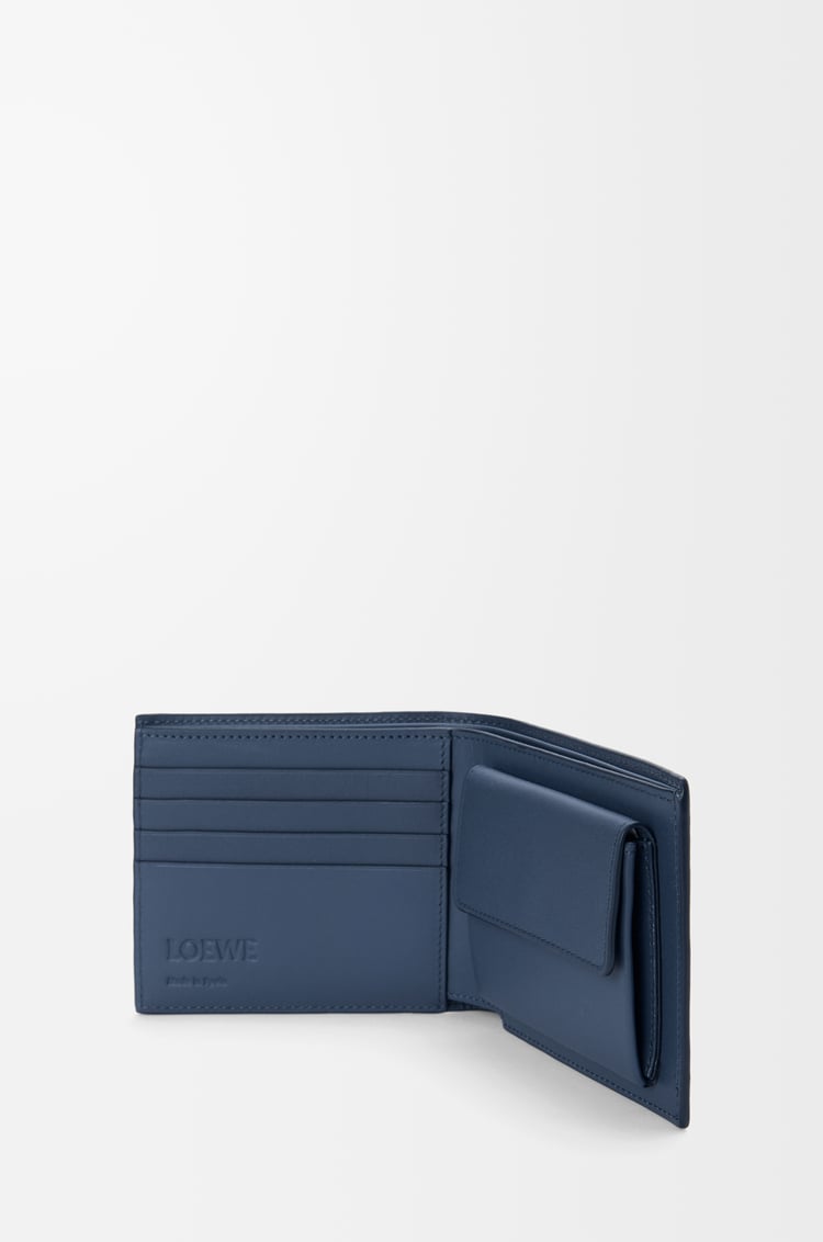 LOEWE バイフォールド コインウォレット（サテンカーフ） インディゴダイ