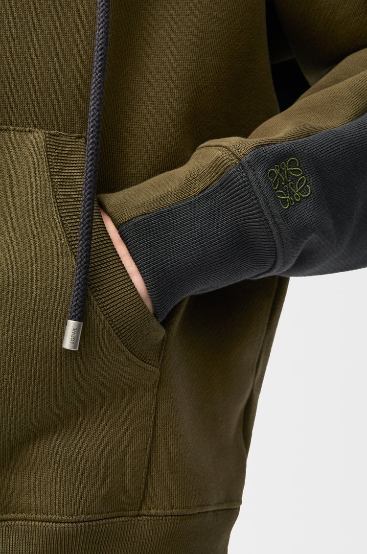 LOEWE フーディー（コットン） Khaki Green/Anthracite