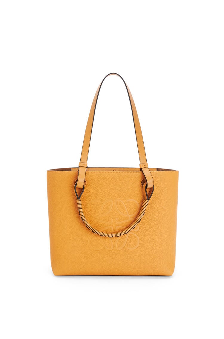 LOEWE Small Anagram Tote in grained calfskin Saffron Yellow