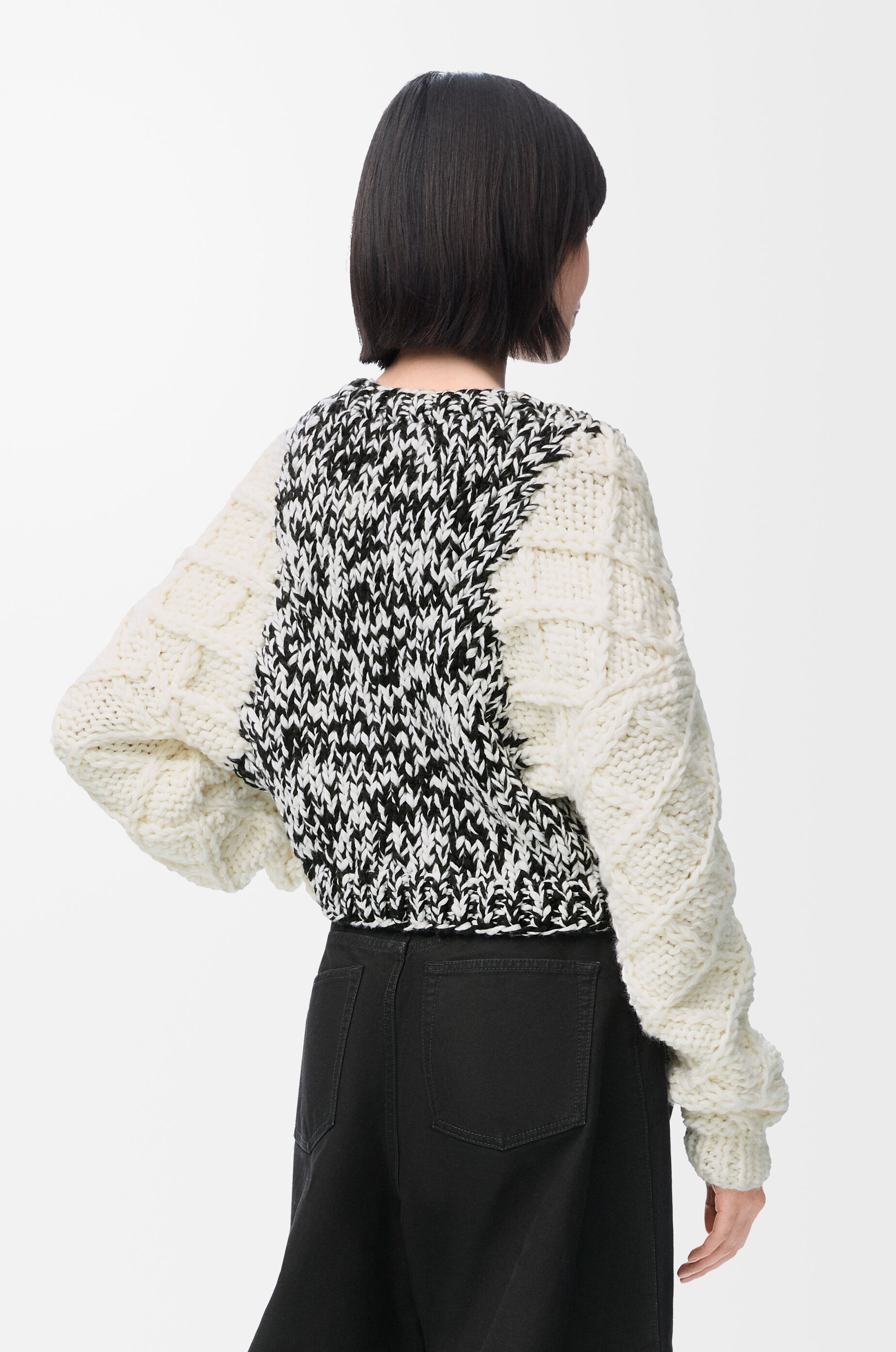 Sweater in wool blend White - LOEWE