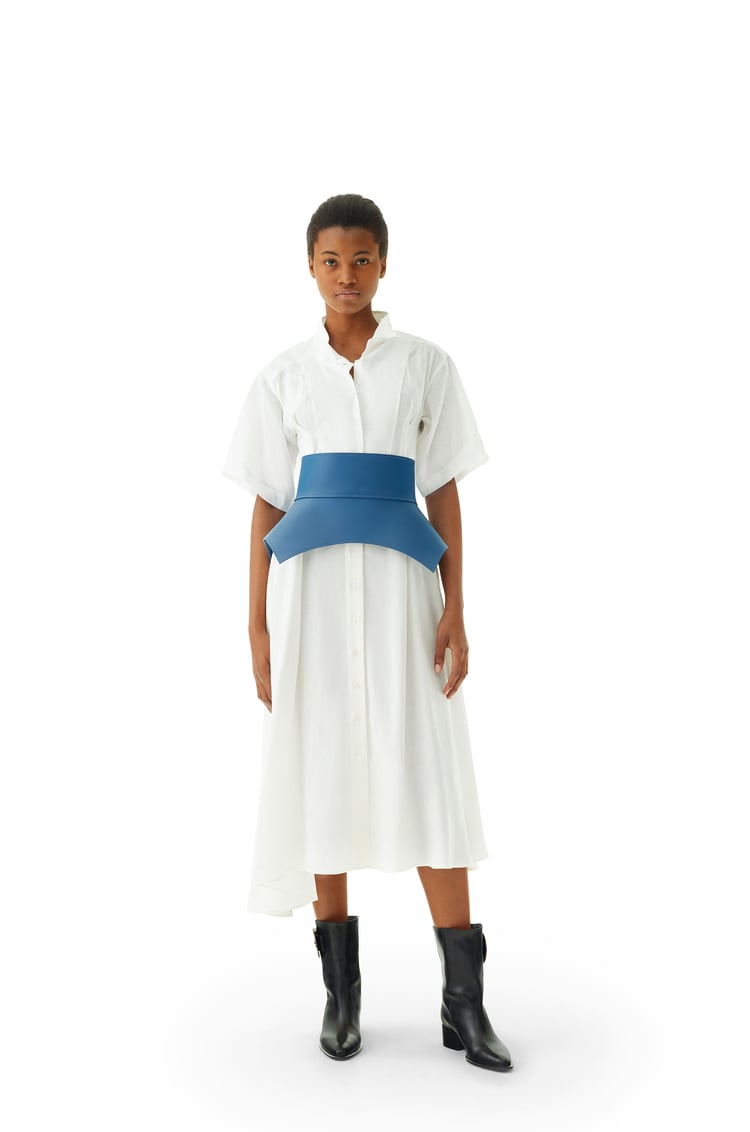 LOEWE Obi belt in nappa Varsity Blue