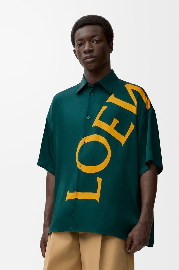LOEWE ショートスリーブ シャツ（シルク） グリーン/イエロー