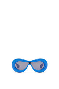 LOEWE Inflated mask sunglasses in acetate Ink Blue