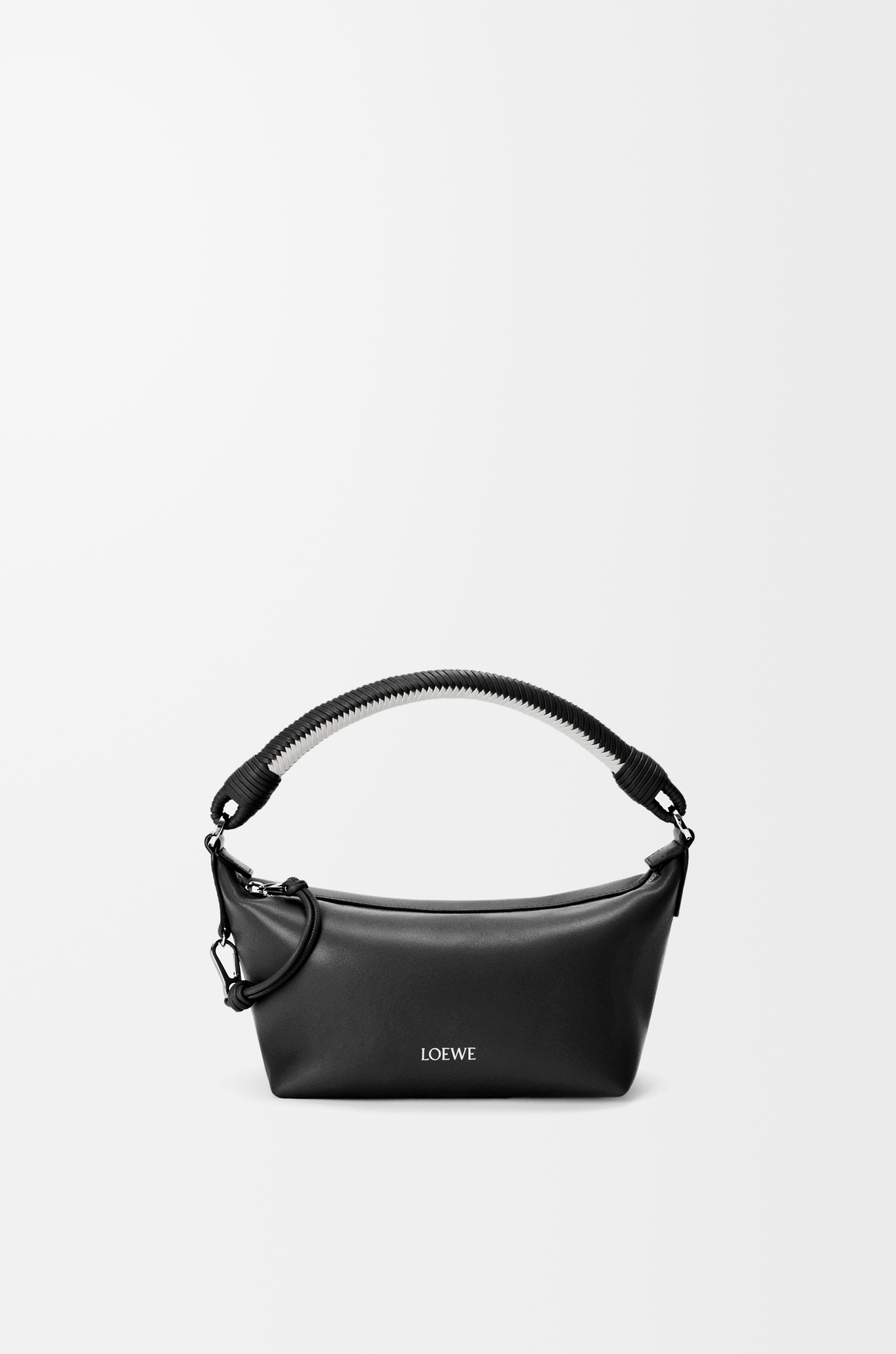 LOEWE Cala mini bag in mellow nappa lambskin Black/Soft White