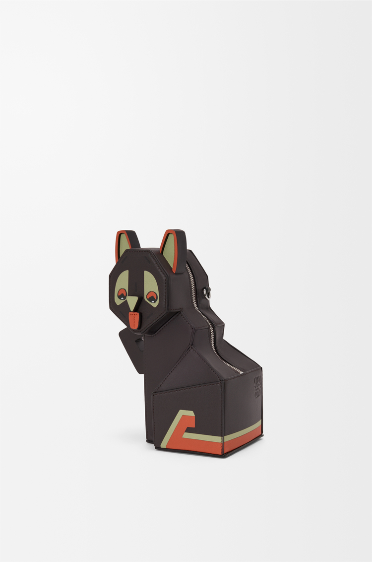 LOEWE Bolso Futurist Cat clutch en piel de ternera Topo