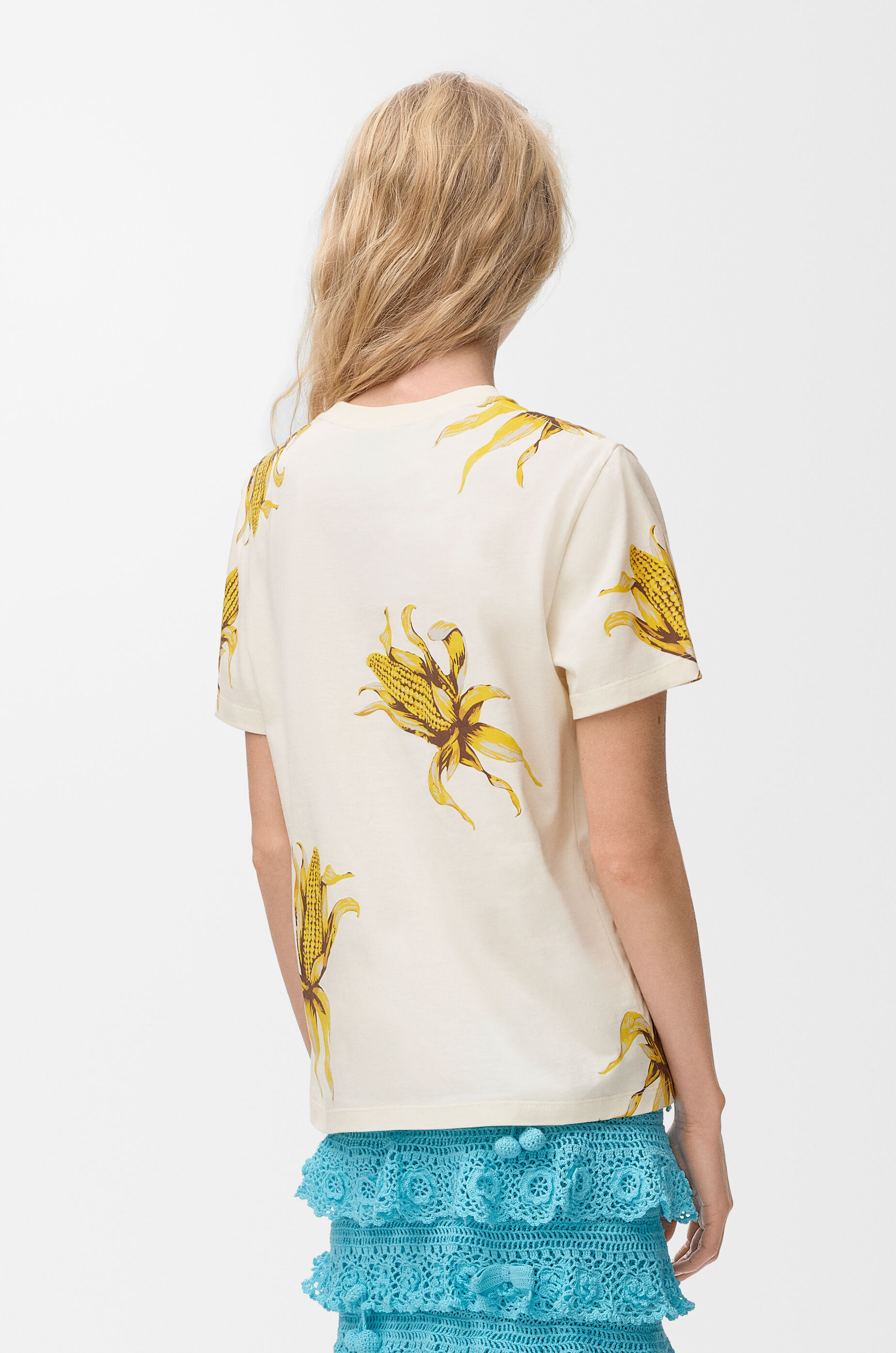エンベリッシュド Tシャツ（コットン） ベージュ - ロエベ 日本 公式サイト