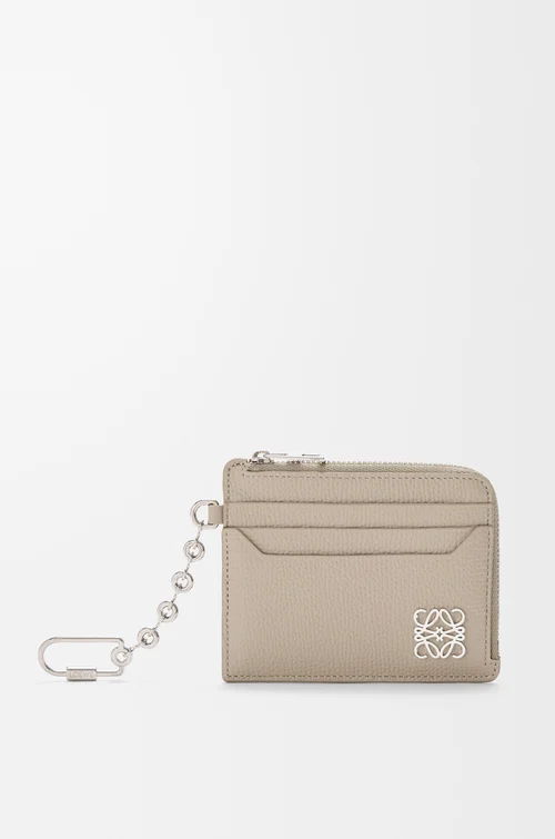 LOEWE アナグラム スクエア コインカードホルダー（ペブルグレインカーフ） クレイ