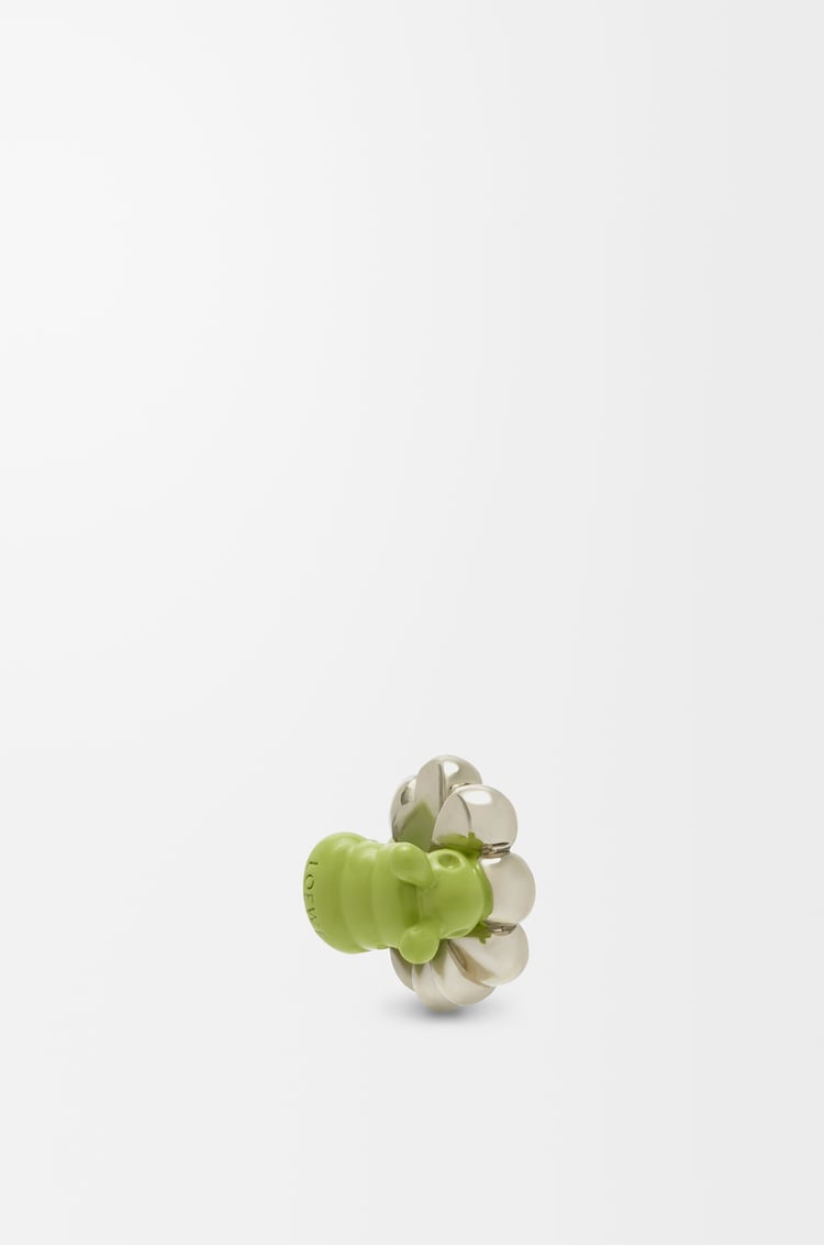 LOEWE Caterpillar dice Palladium/Meadow Green