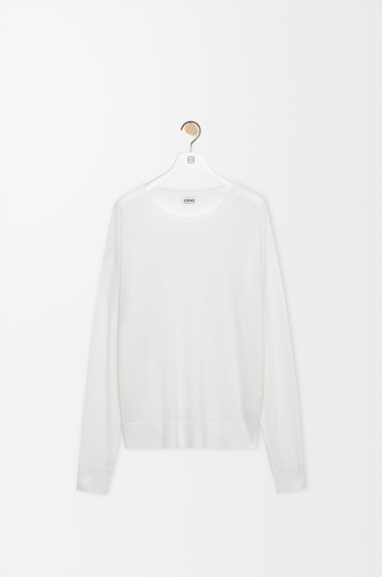 LOEWE Pull en laine Blanc
