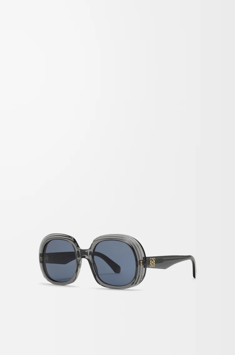 LOEWE Gafas de sol Mini Anagram Steps Square Transparent Asphalt