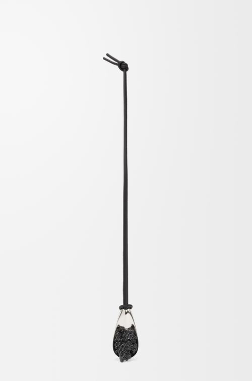 LOEWE キャビアスプーン チャーム（クラシックカーフ&レジン） パラジウム/ブラック