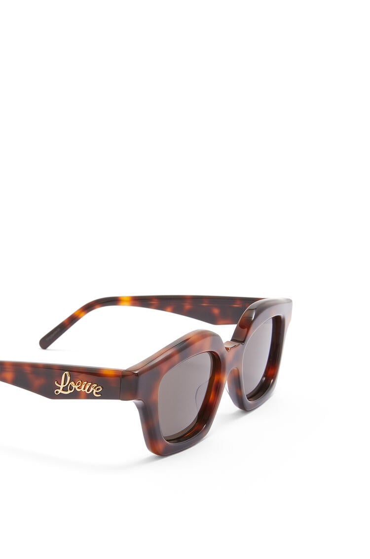 LOEWE Small browline sunglasses in acetate Shiny Classic Havana