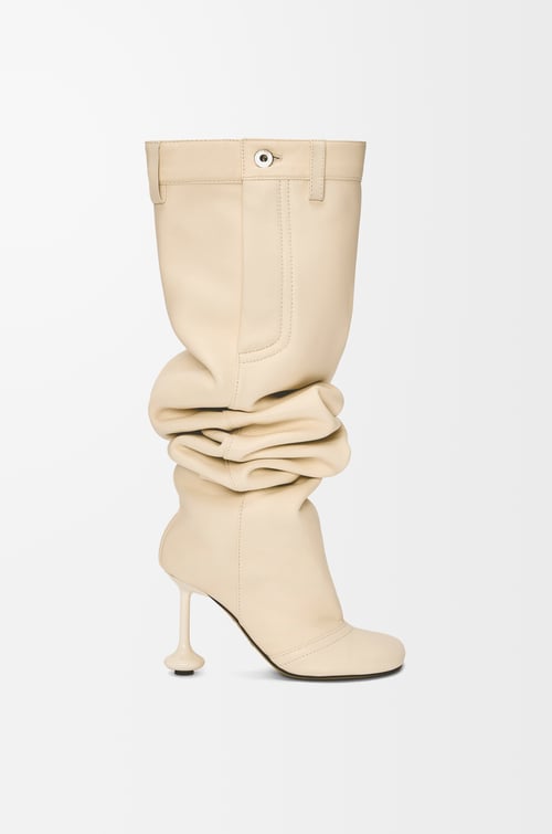 LOEWE Toy over the knee boot in nappa lambskin Oat Milk plp_rd