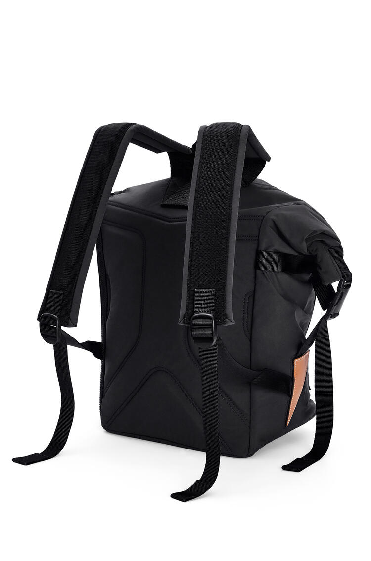 LOEWE Roll top backpack in recycled nylon Black pdp_rd