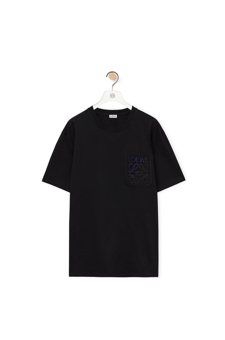 LOEWE Camiseta de corte holgado en algodón Negro