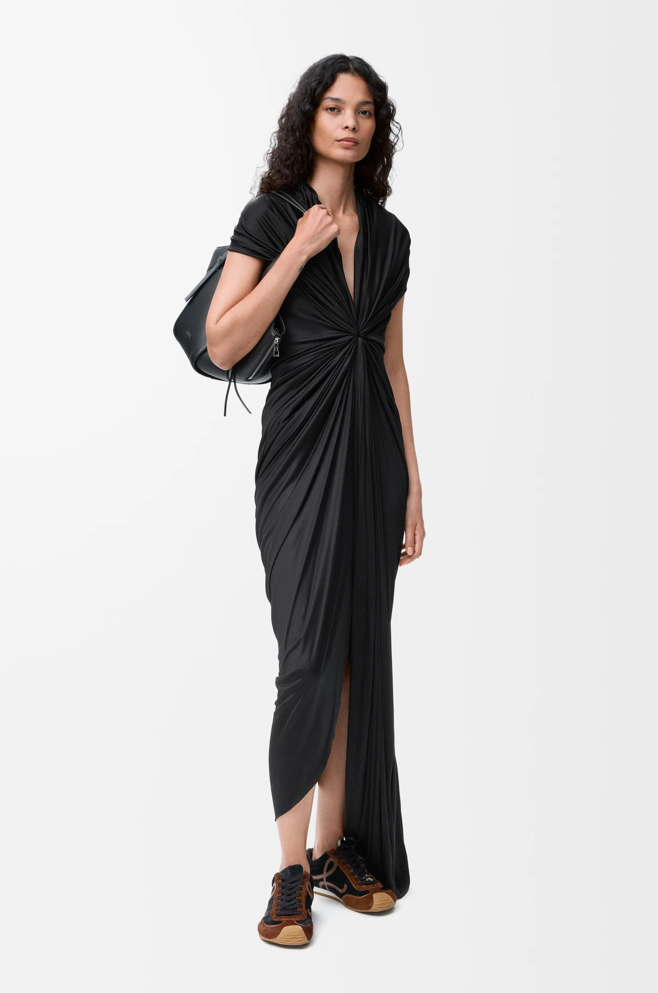 LOEWE 粘胶纤维连衣裙 黑色