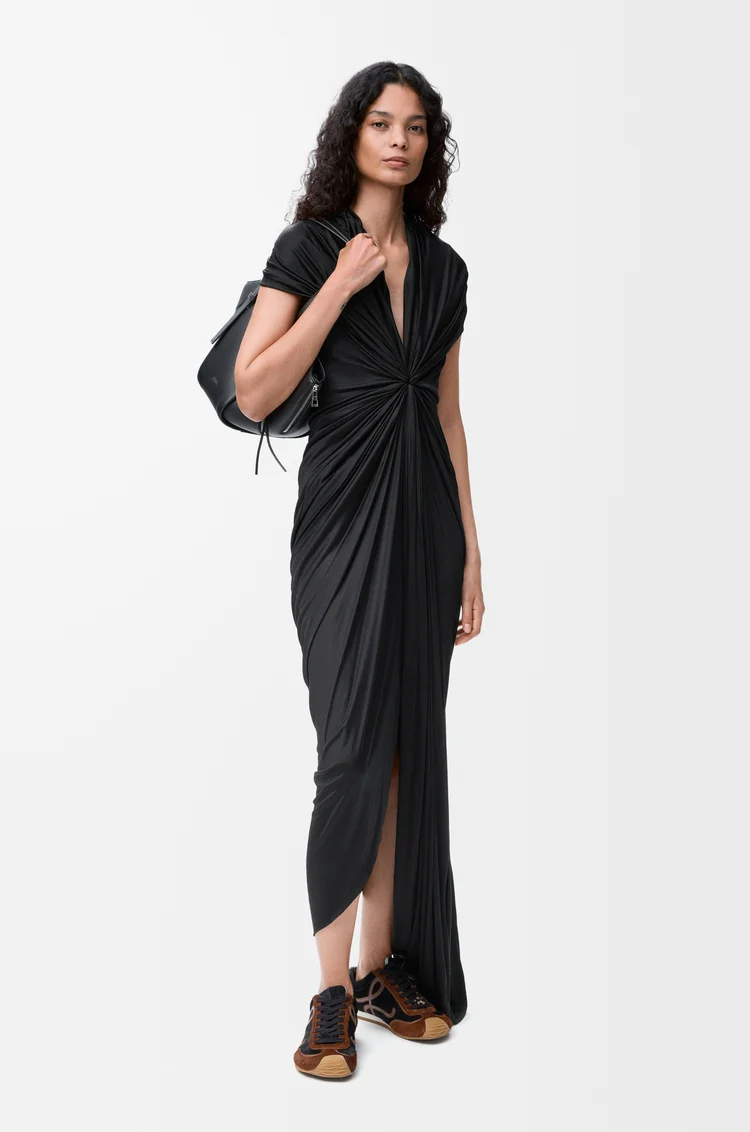 LOEWE 粘胶纤维连衣裙 黑色