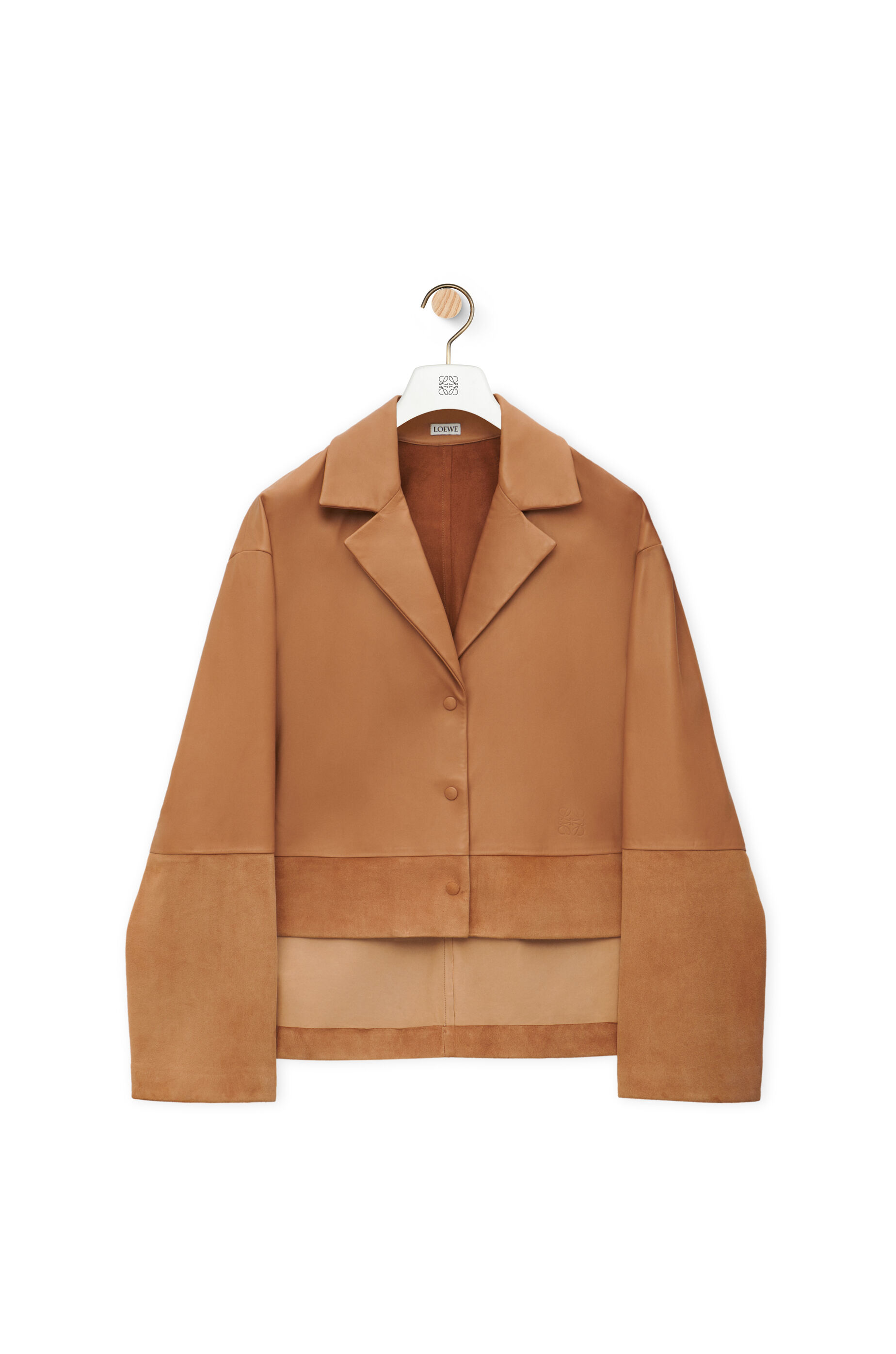 LOEWE ロエベ 山羊 ゴート スエード レザーシャツ｜ファッション
