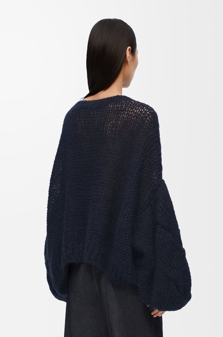 LOEWE Jersey Anagram en mohair Azul Marino Oscuro