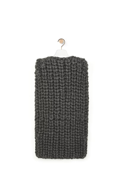 LOEWE Sleeveless cape in wool Anthracite plp_rd