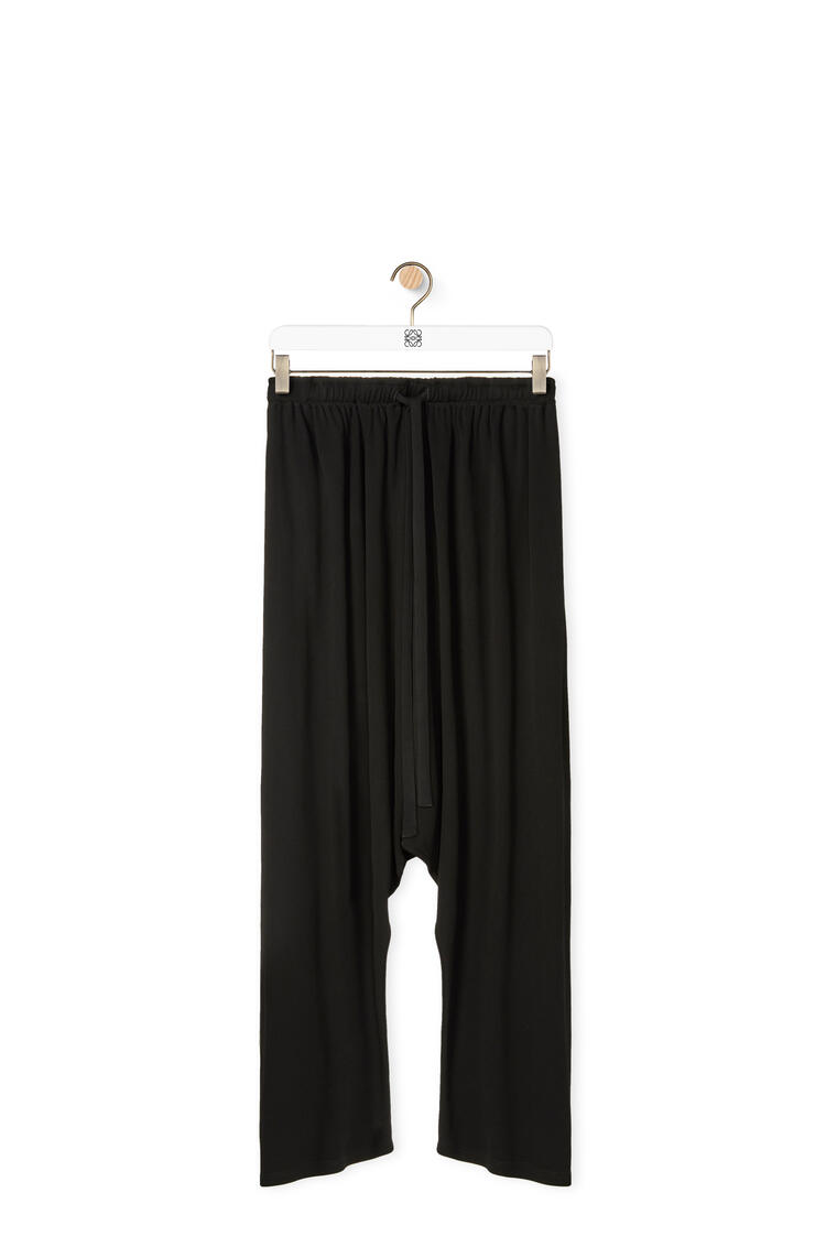 LOEWE Pantalones globo en punto de crepé de viscosa Negro pdp_rd