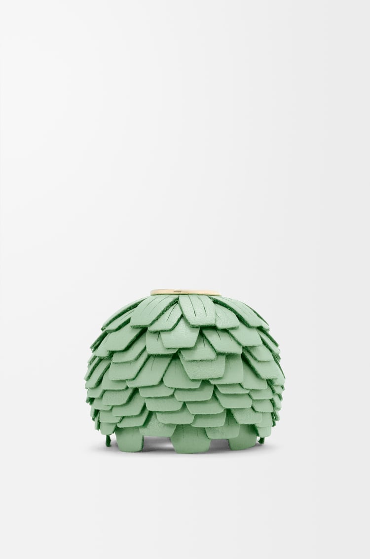 LOEWE Flower dice in classic calfskin Mint Green